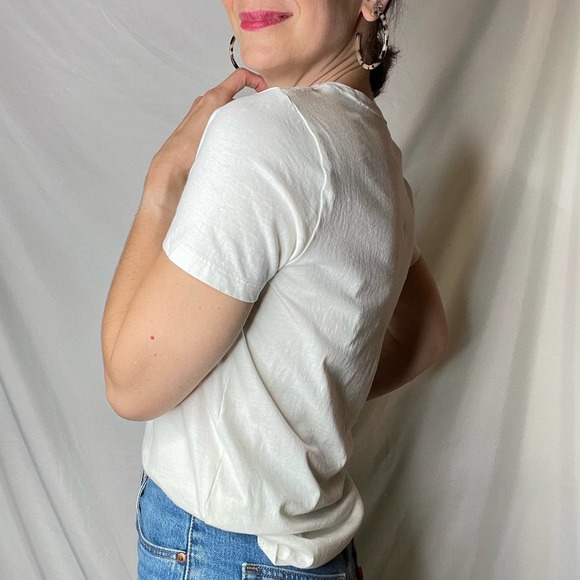 J Crew winter dogs Collector tee t-shirt ivory short sleeve dog graphic BL301 S - Picture 15 of 17